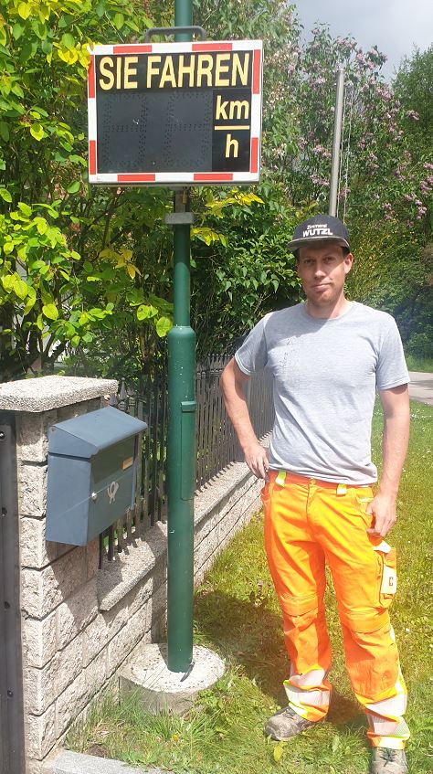 Geschwindigkeitsmessgerät Hammerlmühl