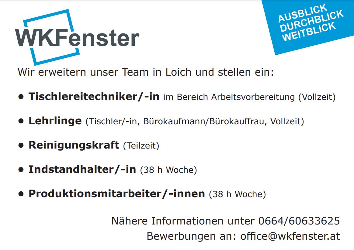 Stellenausschreibung