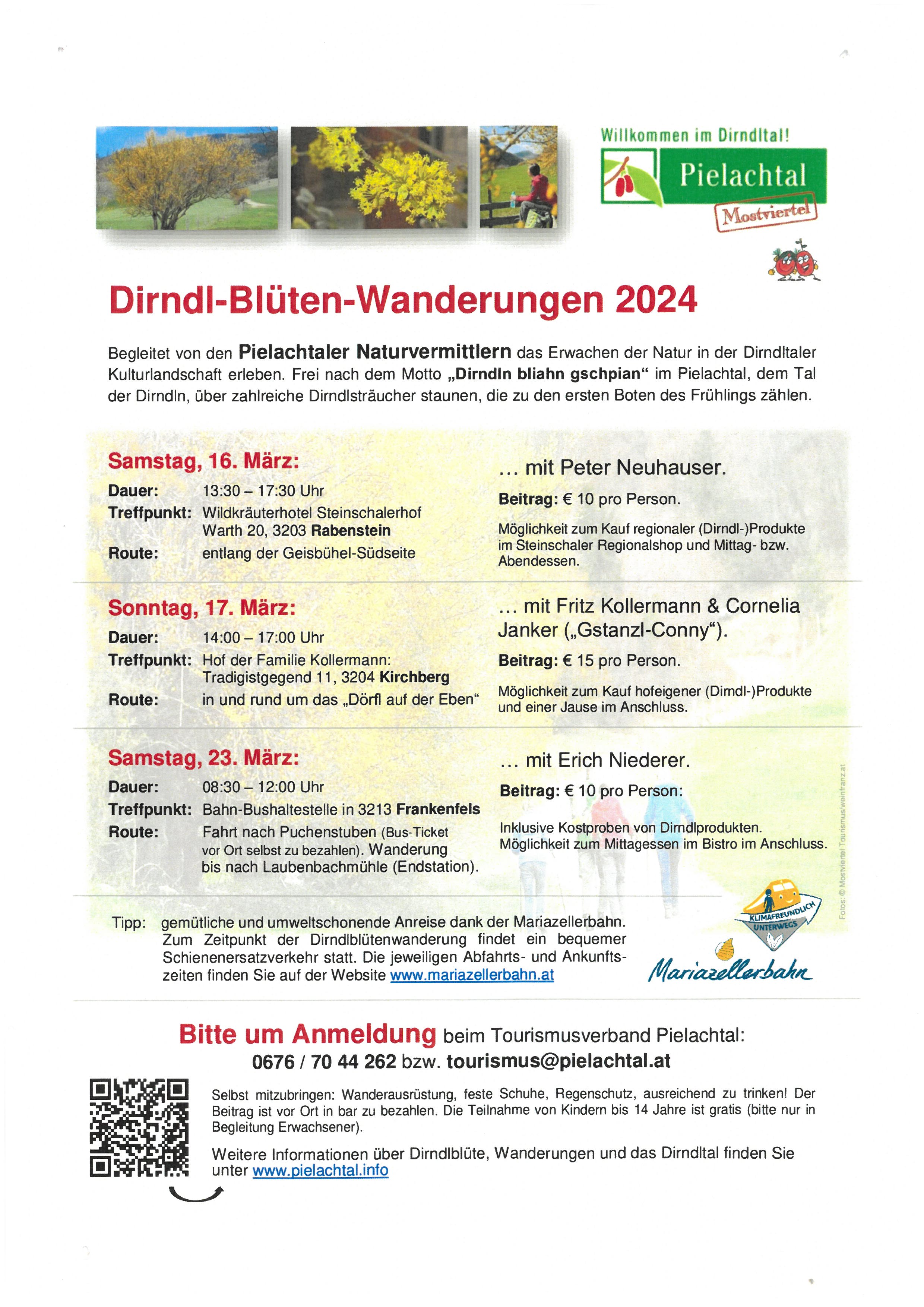 Dirndl-Blüten-Wanderungen 2024